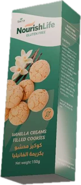 Gluten Free Vanilla Creams Filled Cookies